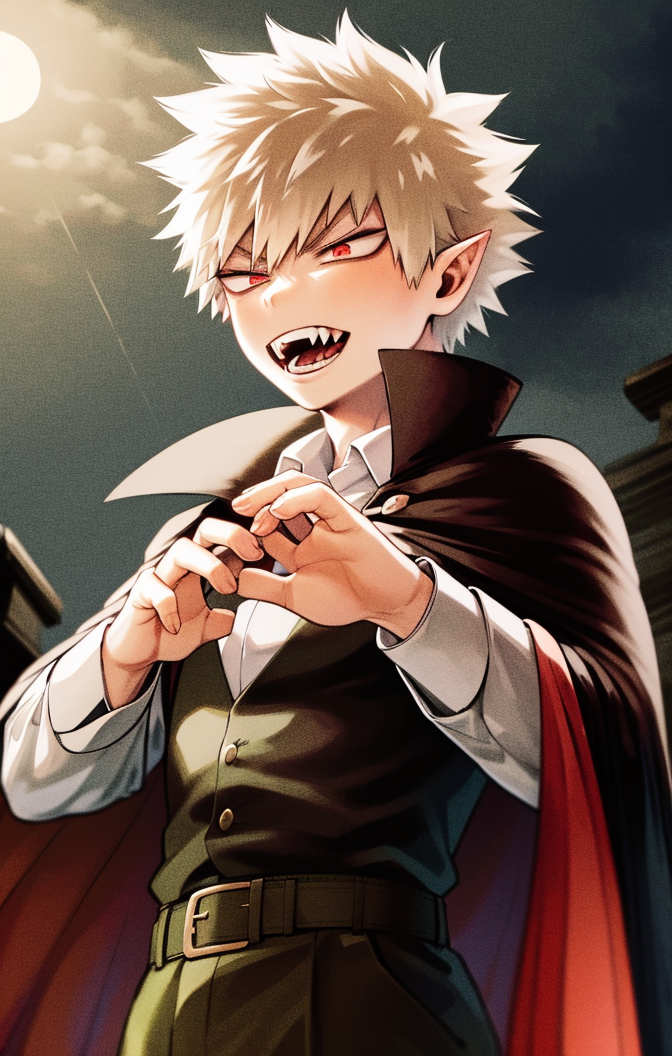 51414-1564672085-masterpiece, soft lighting, outdoors, nighttime, graveyard, dead trees, katsuki bakugo [my hero academia], fangs, long sleeves,.png